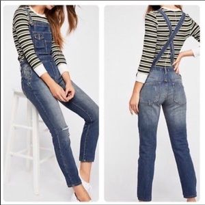 FREE PEOPLE Skinny Overalls Size 26
